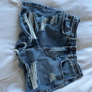 High rise shorts